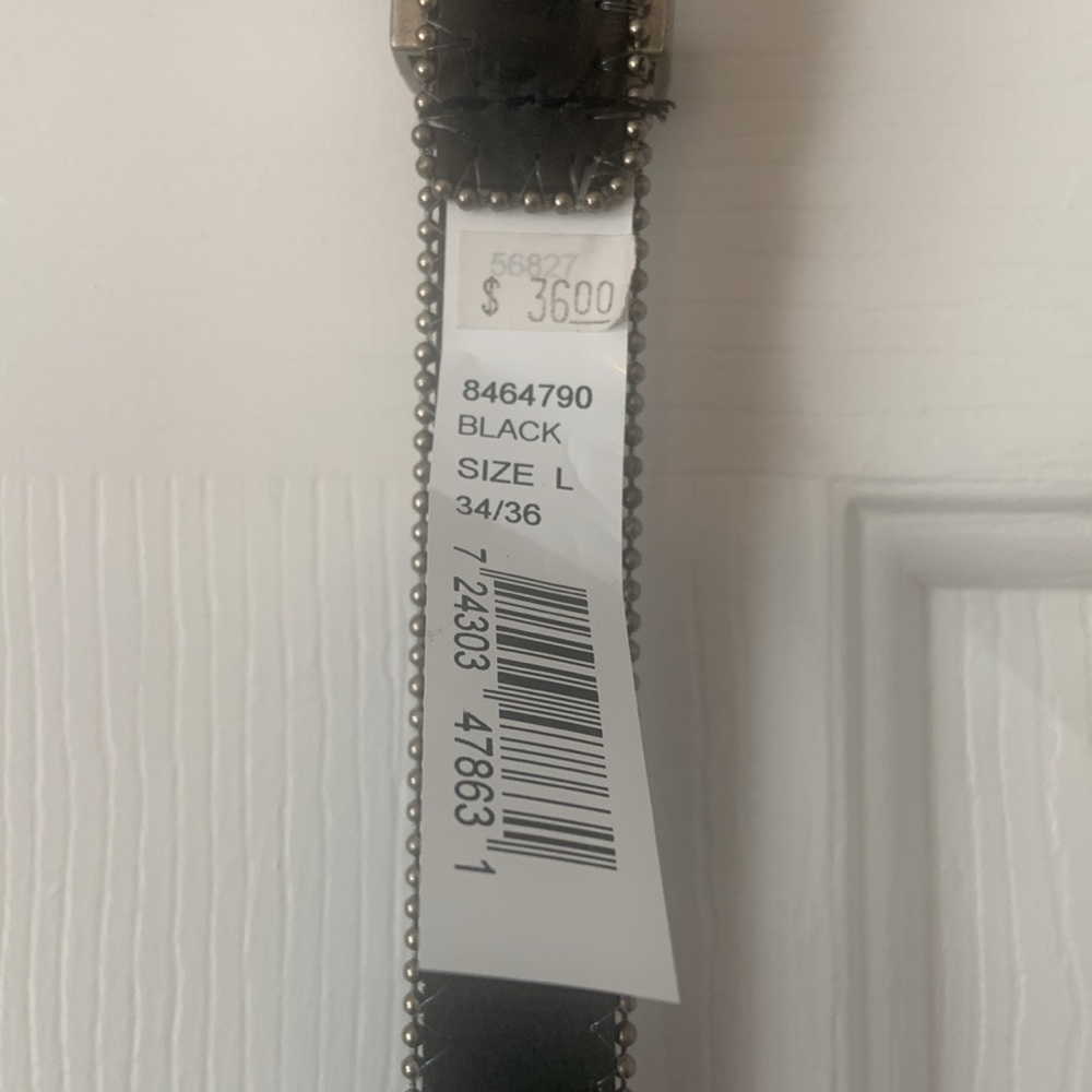 NWT Roper Leather Belt Sz L 34-36 with Bling! Price now FIRM - Picture 9 of 17